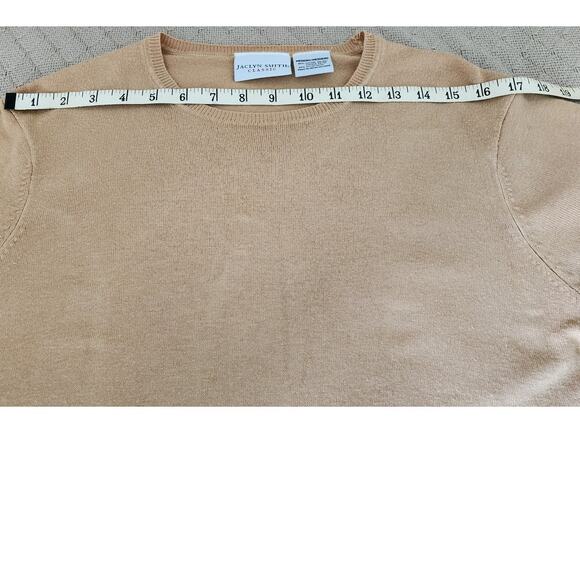 Jaclyn Smith Vintage Tan Short Sleeved Blouse with Crew Neck Women's Size Medium - Picture 5 of 7
